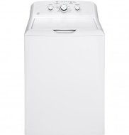 GE White Laundry Pair with GTW330ASKWW 27" Top Load Washer and GTX33GASKWW 27" Front Load Gas Dryer N3