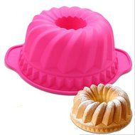 1ea 9&quot; Alekoo Non-Stick Silicone DIY Cake Bundt Pans, Chiffon Mold, Savarin Pan (High) N9