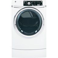 GE RightHeight Design GFDR270EHWW 28" Front-Load Electric Dryer with 8.1 cu. ft. Capacity White N3