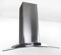 Golden Vantage Stainless Steel 36" Euro Style Island Mount Range Hood LCD Screen GV-GL-9009-36 N3