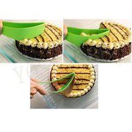 Yosa Practical Perfect Slicer Cake Knife, Eco-friendly Green Magisso Cake Cutter 2pcs N6