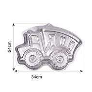 inkint Novelty Cute Birthday Cake Baking Pan Aluminum Alloy Truck Shape Chiffon Cake Molds for Cake Decorating... N4