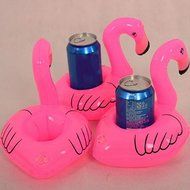 SymWell(TM) 2pcs/lot Cute Pink Inflatable Flamingo Floating Drink Holder Pool Beach Party Suppliers toy Hot N2