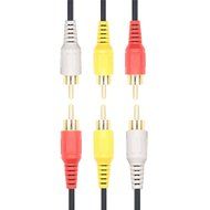 SNANSHI Gold Plated 3 RCA Male to Male Composite AV Audio Video Cable 15ft N7