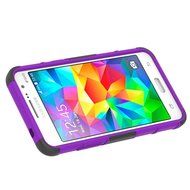 Galaxy Grand Prime Case, HLCT Rugged Shock Proof Dual-Layer PC and Soft Silicone Case With Built-In Kickstand... N27