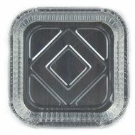 Disposable Aluminum Foil Pans 8&quot; x 8&quot; Square Cake Pan With Dome Lid 5 Sets N2