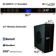 2.1 Soundbar w 8.0" wireless subwoofer and MAXBASS chip by Sound Appeal N4
