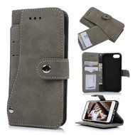 iPhone 7 Case (4.7 inch) - Slim Fit Wallet Counterfeit Cashmere Leather Extra ID/Credit Card Holders with Snap... N38