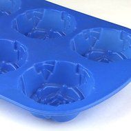 QINF Silica Gel Rose Shaped Cake Pan Mold N3
