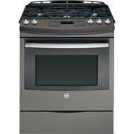 GE JGS750EEFES 30" Slate Gas Slide-In Sealed Burner Range - Convection