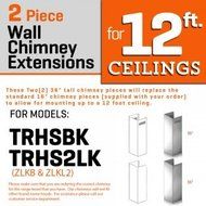 ZLINE 2-36 in. Chimney Extensions for 10 ft. to 12 ft. Ceilings N7