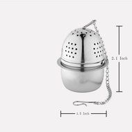 MyLifeUNIT Stainless Steel Tea Ball Strainers with Chain and Tea Tray N6