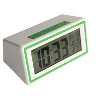 New Fashion Alarm Clock Creative Smart Clock LED Snooze Alarm Calendar Temperature (Blue) N3