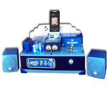 The Time Traveler's Amp BLUE. Model Bluetooth Vacuum Tube Hybrid Stereo Compact Amplifier N3