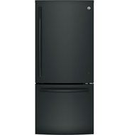 GE GBE21DGKBB Energy Star Qualified Bottom-Freezer Refrigerator with 20.9 Cu. Ft. Capacity, in Black