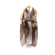 Banggood Tulip Flower + Butterfly Print Women Fashion Scarf Soft Lightweight Shawl N3