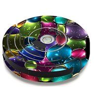 Skin Decal Vinyl Wrap For IRobot Roomba 650 655 Vacuum / Stained Glass Bubbles