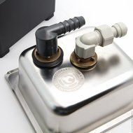 Espresso Parts Pan Dimensions Counter Top Rinser, 6 by 6 by 2", Stainless Steel N7