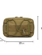 SB@Military Style Outdoor Sports Shoulder Bag-Handbag For 6 Inch Mobile Phone , brown N2