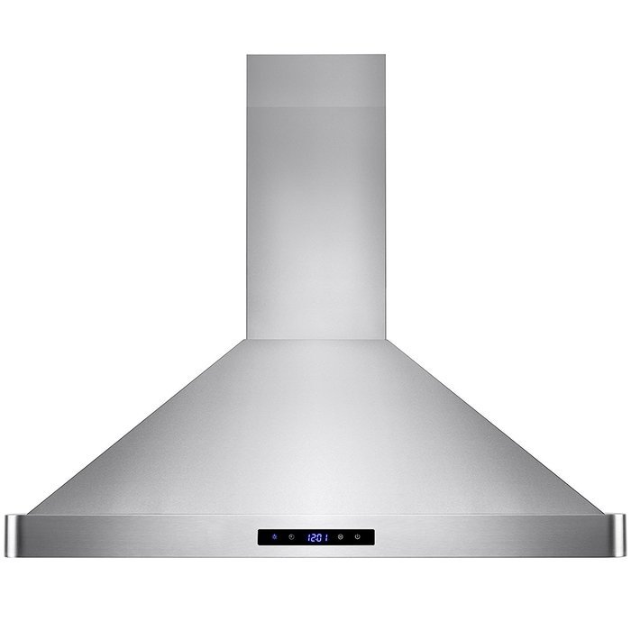 Golden Vantage 30" Wall Mount LED Display Touch Control High Quality Stainless Steel/Tempered Glass Vent Ductless... N9