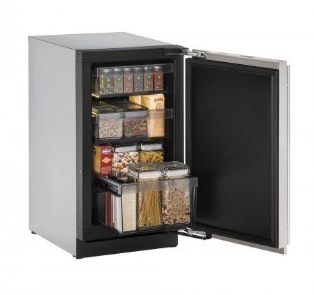U-Line U3018RS00B 18" Modular 3000 Series Built In Counter Depth Compact Refrigerator with 3.4 cu.ft. Capacity... N2