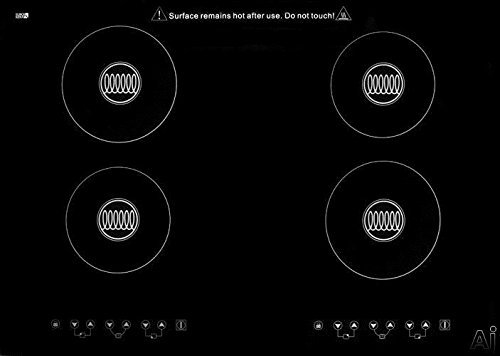 Summit SINC430220 30" Smoothtop Electric Induction Cooktop With 4 Cooking Zones Electronic Touch Controls Child...
