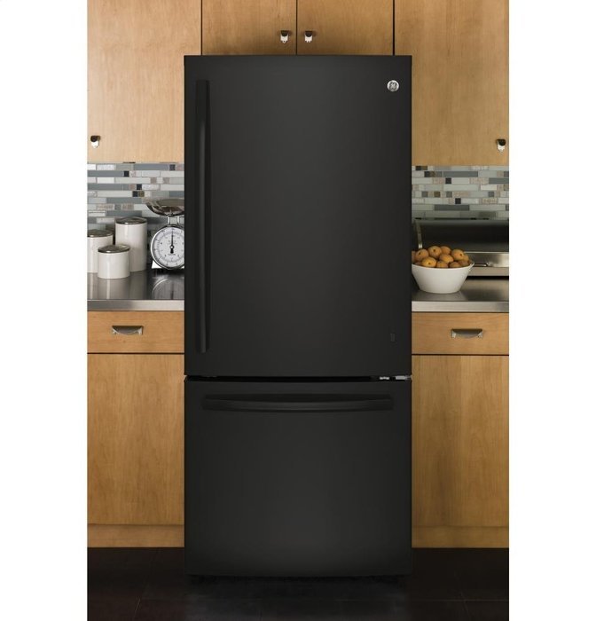 GE Black Bottom Freezer Refrigerator N11