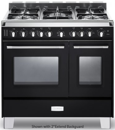 Verona VCLFSGG365DE 36" Classic Gas Range in Matte Black