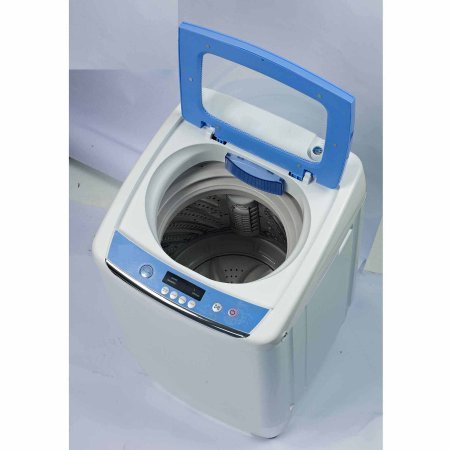 RCA RPW091 0.9 cu ft Portable Washer, White , 0.9-cu ft capacity Stainless steel drum Pulsator wash system