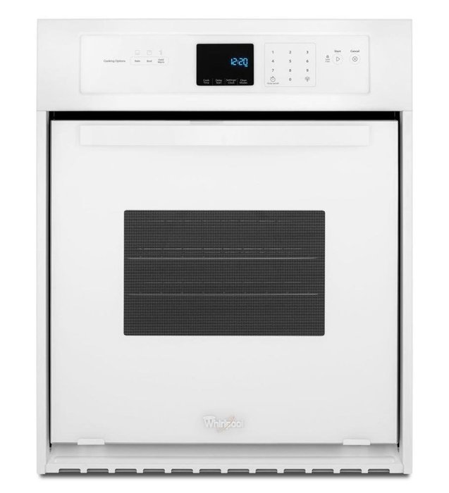 WHIRLPOOL WOS51ES4EW 3.1 Cu. Ft. Single Wall Oven with High-Heat Self-Cleaning System N3