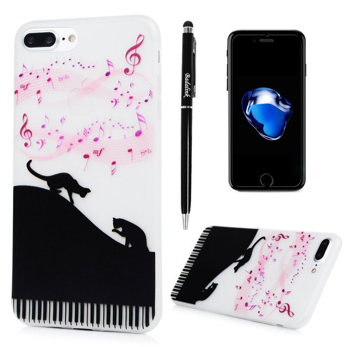 Badalink iPhone 7 Plus Case (5.5") Shockproof Drop Protection Soft TPU Flexible Easy Grip Bumper Slim Protective... N23