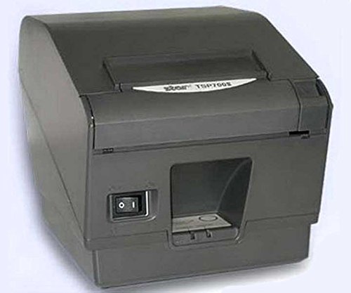 Star TSP743IIL Network Label Printer - Direct Thermal - 406 x 203 dpi - Ethernet, Gray (Cable and External Power...