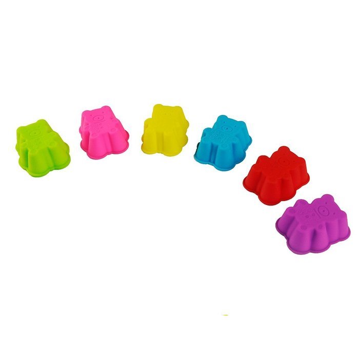 TANGCHU 24-pack Reusable Silicone Muffin Baking Cups Cupcake Liners Baking Molds Triangle Shape N14
