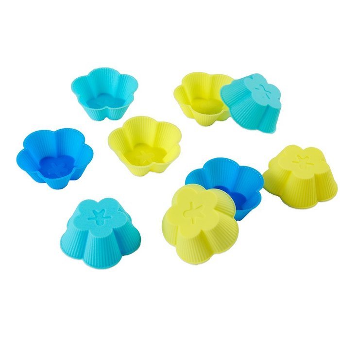 TANGCHU 24-pack Reusable Silicone Muffin Baking Cups Cupcake Liners Baking Molds Triangle Shape N15