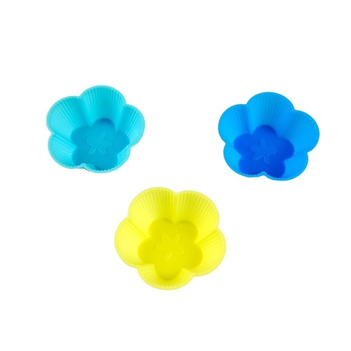 TANGCHU 24-pack Reusable Silicone Muffin Baking Cups Cupcake Liners Baking Molds Triangle Shape N16