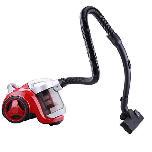 Vacuum Floor Cleaner Bagless Canister Red