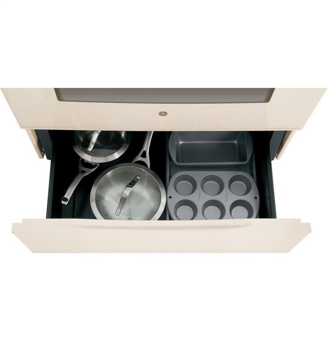 GE JB250DFCC 30" Bisque Electric Coil Range N8