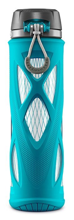 Zulu Atlas Glass Water Bottle with Flip Lid N13