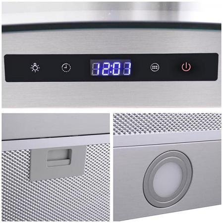 30" 760 CFM Kitchen Wall Mounted Range Hood Stainless Steel for Exhaust N5