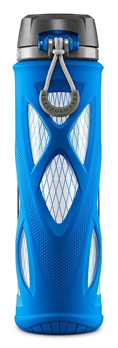 Zulu Atlas Glass Water Bottle with Flip Lid N14