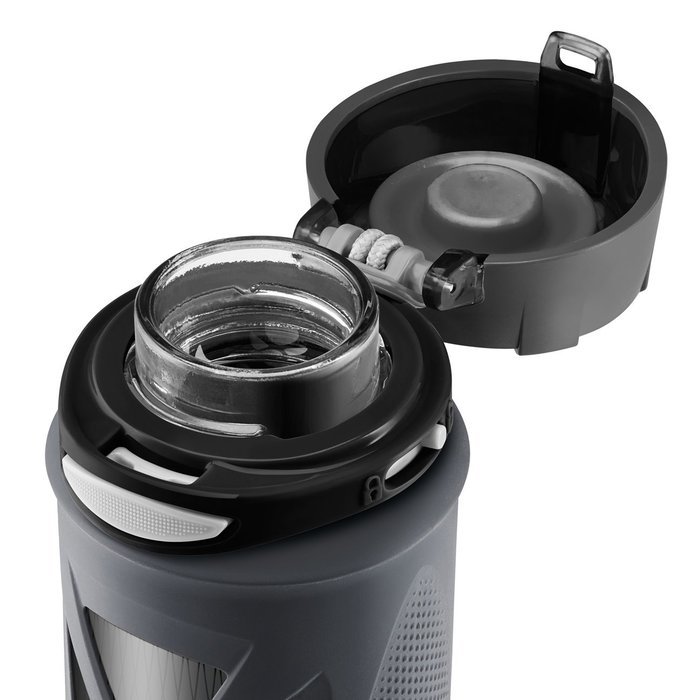 Zulu Atlas Glass Water Bottle with Flip Lid N17