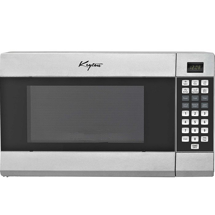 Keyton K-1.1SSMICROWAVE Microwave Oven with 6 Instant Cooking Settings & 10 Power Levels, Stainless Steel