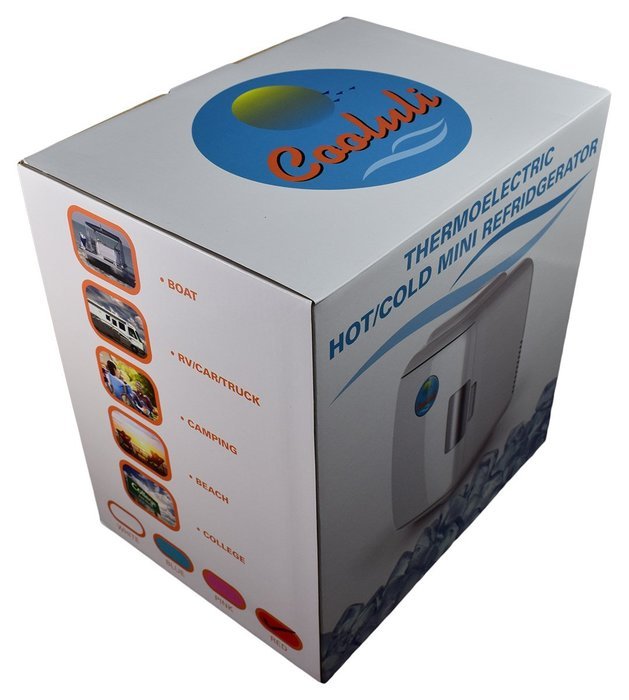 Cooluli Mini Fridge Electric Cooler and Warmer (4 Liter / 6 Can) AC/DC