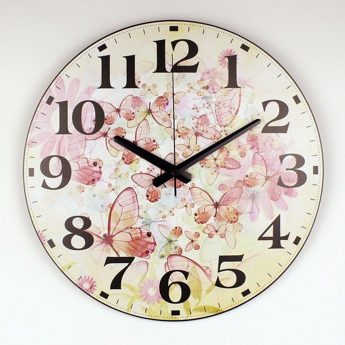 Beautiful Butterfly Wall Decoration Watch Clock Home Decoration Silent Wall Clock N3