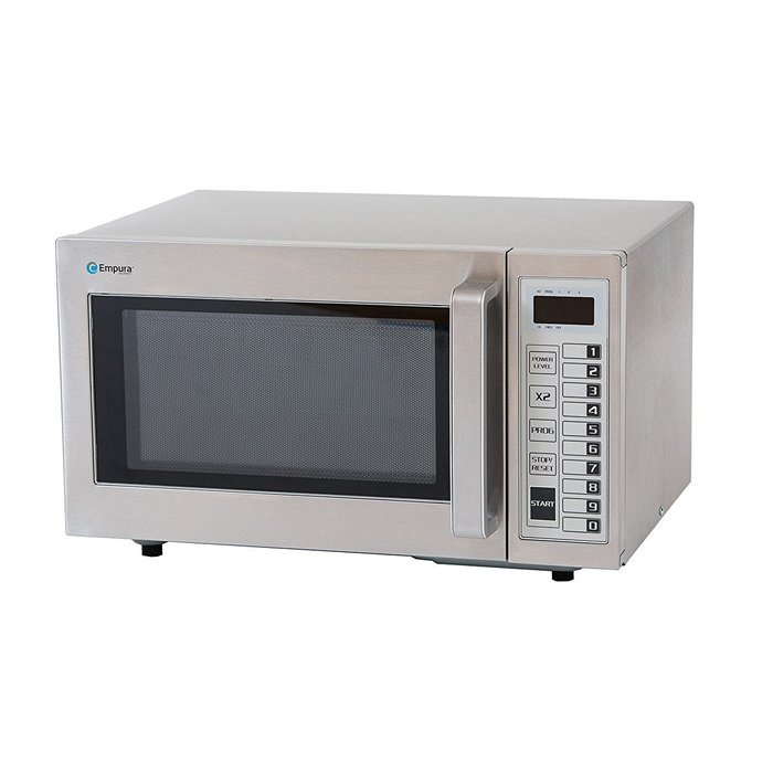Empura ETP-10T "NSF" Approved 0.8 cuft Stainless Steel Commercial Microwave Oven, 1,000 Watts and Touch Control... N4