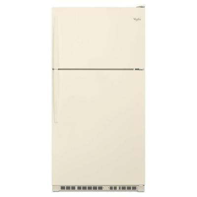 Whirlpool 33 in. W 20.5 cu. ft. Top Freezer Refrigerator BISCUIT