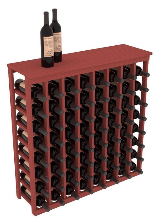 Wine Racks America Ponderosa Pine Tasting Table + Solid Top. 13 Stains to Choose From! N10
