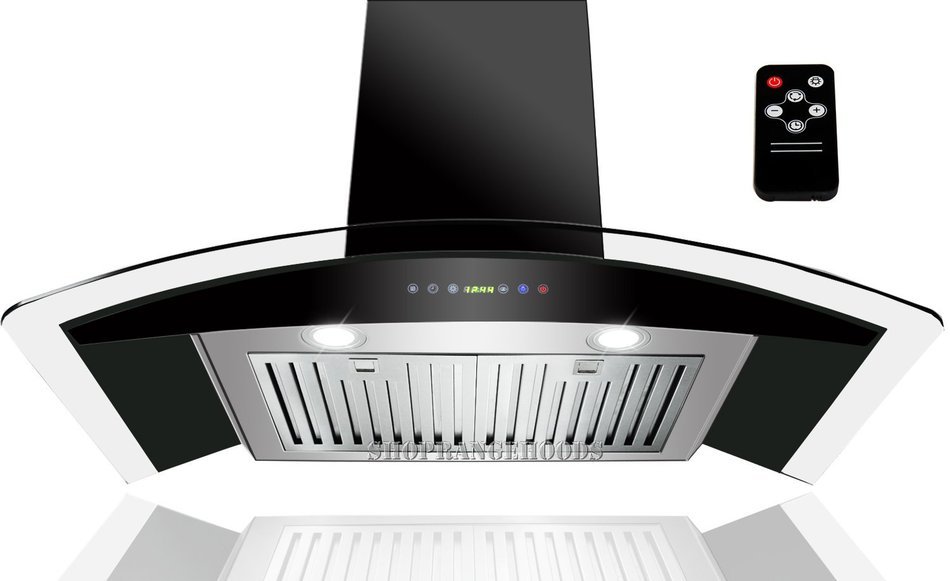 AKDY 36" Stainless Steel AZ-3S866BK-90 Wall Mount Range Hood With Remote Control N2