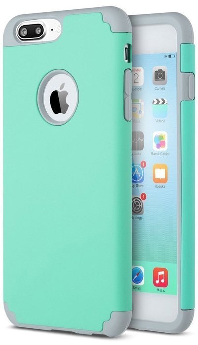 iPhone 7 Plus Case, [5.5 Inch], HLCT Slim Fit Thin , Soft Interior Silicone Bumper & Hard PC Back, Shock-Absorption... N11