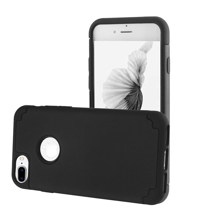 iPhone 7 Plus Case, [5.5 Inch], HLCT Slim Fit Thin , Soft Interior Silicone Bumper & Hard PC Back, Shock-Absorption... N14